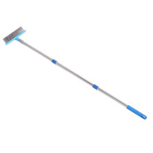 Outdoor Cleaning Brush 120cm Heavy Duty WireBristle Head for Moss and Grime Removal on Deck Patio Driveway