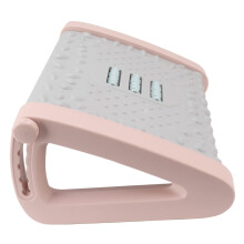 Ergonomic 6 Heights Adjustable Under Desk Footrest with Massage Texture, Relieve Fatigue