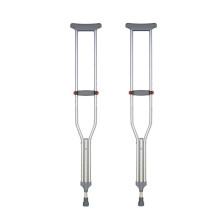 Adjustable Aluminum Crutches for Adults, Lightweight Foldable Travel Design with Ergonomic Grip, Double Set