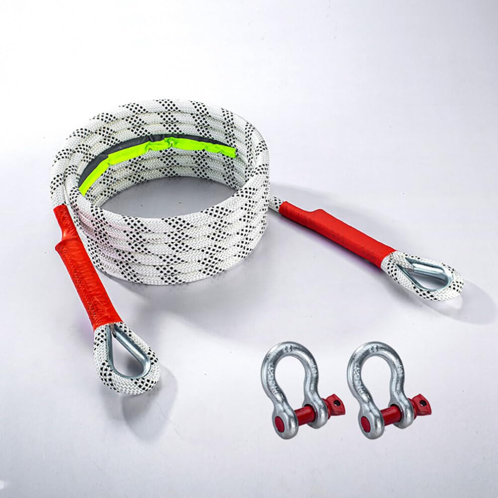 7M 5 Ton Heavy Duty Tow Strap, Shockabsorbing Kinetic Recovery Rope For Honda Accord 2023 2024 9073542105336