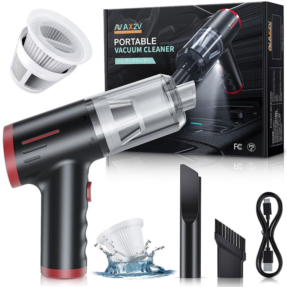 Cordless Car Vacuum Cleaner 8000Pa Strong Suction 45Mins Runtime Ultralightweight Rechargeable Handheld Vacuum For Car And Home 9771547955610