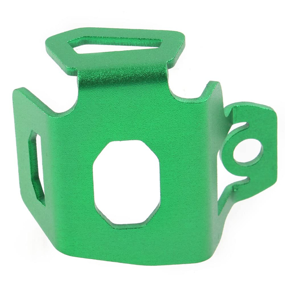 Motorcycle Brake Fluid Reservoir Cover Rear Guard For Kawasaki Ninja 400 650 Z400 Z650, Aluminum Green 9351714581561