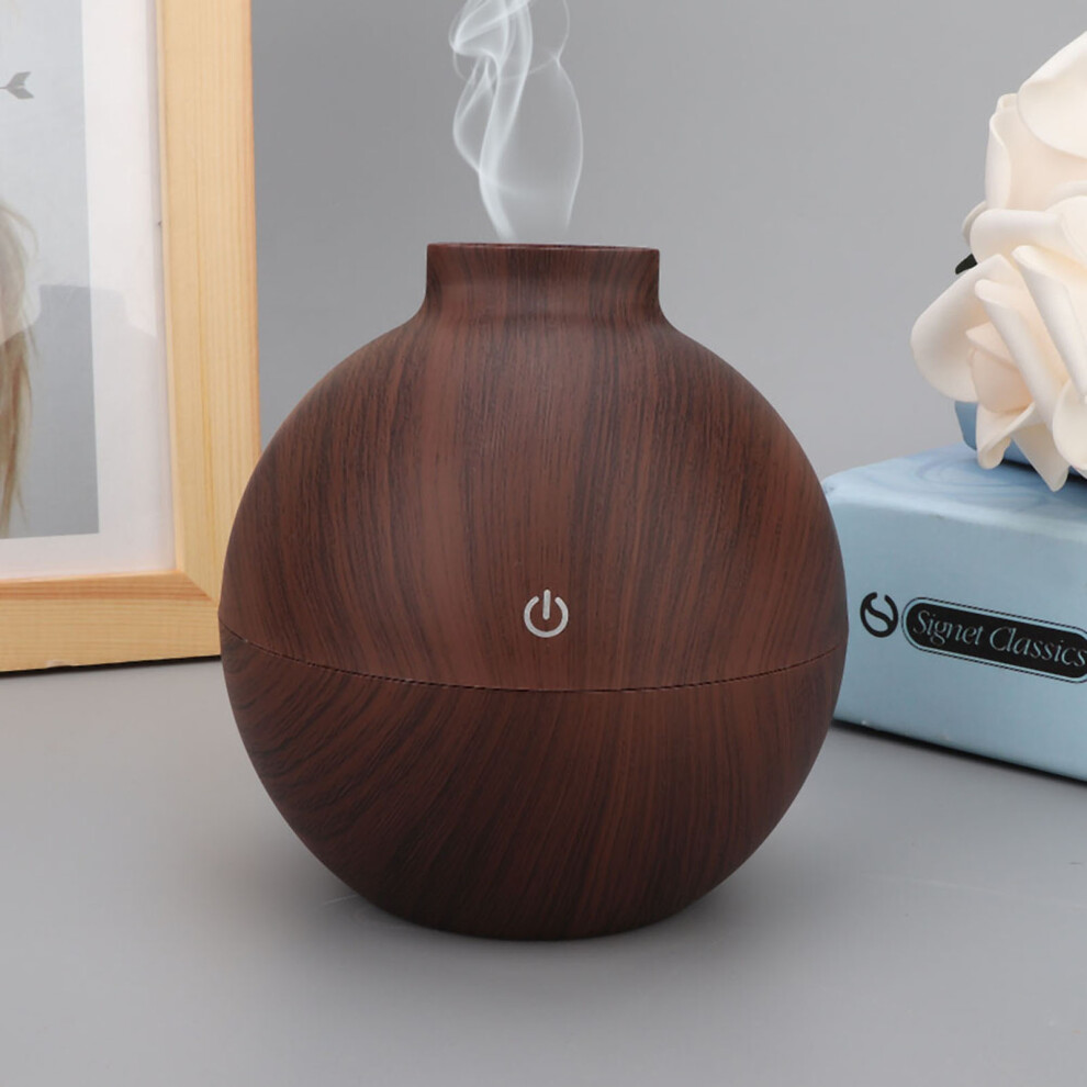 LED USB Essential Oil Diffuser 130ml Mini Desk Air Humidifier for Office Space
