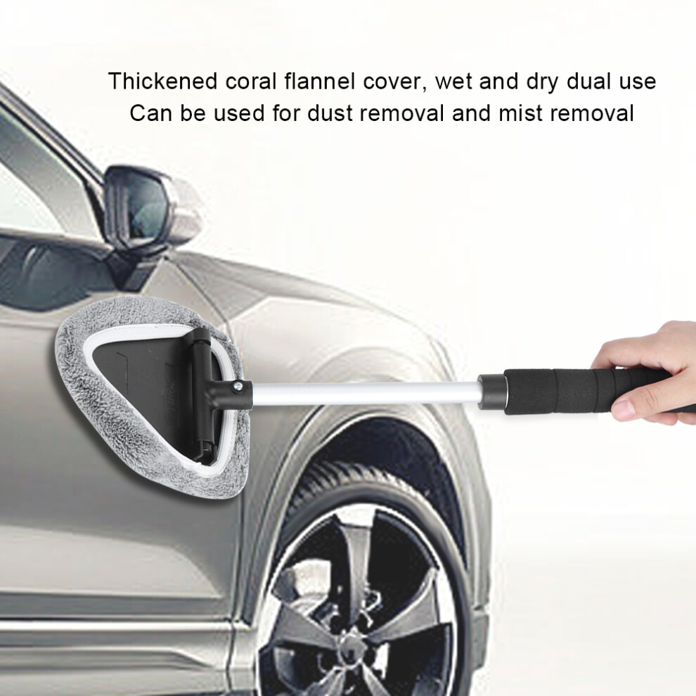 Windshield Cleaner Brush Telescopic Gray/Black 8761393738179