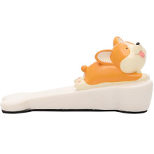 Cartoon Animal Door Stopper, Soft Flexible Vinyl Dog Wedge with Double Antiskid Design, 13.5x6x6cm