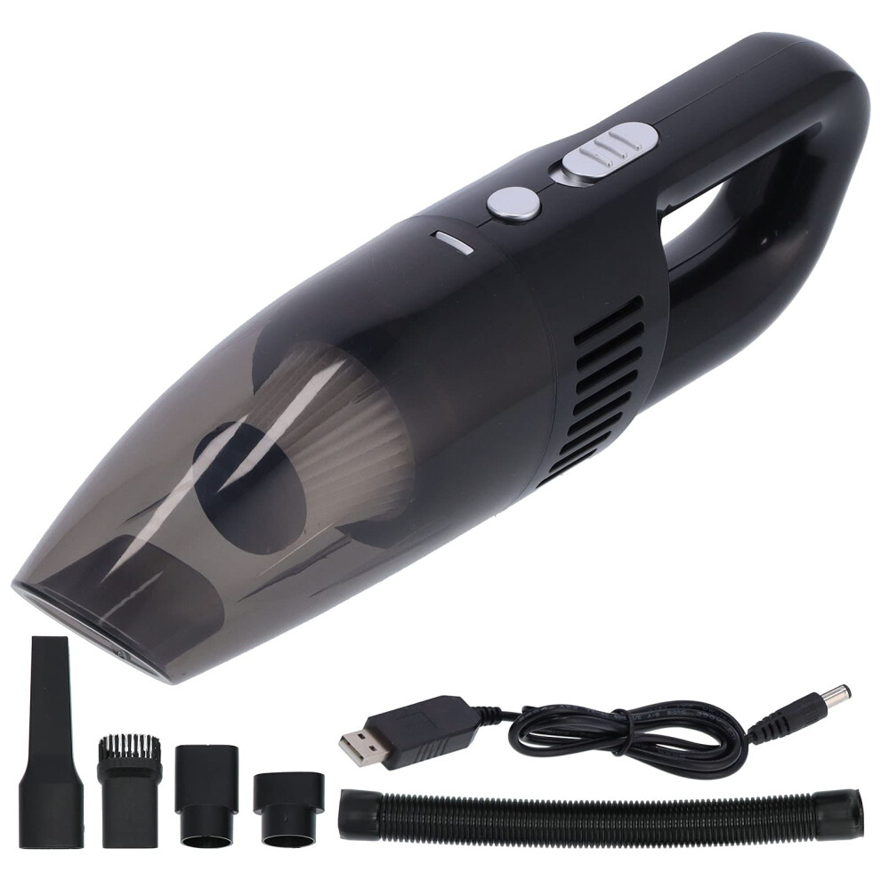 Car Vacuum Cleaner 120W Suction 3200Kpa Wet Dry Cordless Usb Rechargeable Handheld Cleaner Black 9330225435716