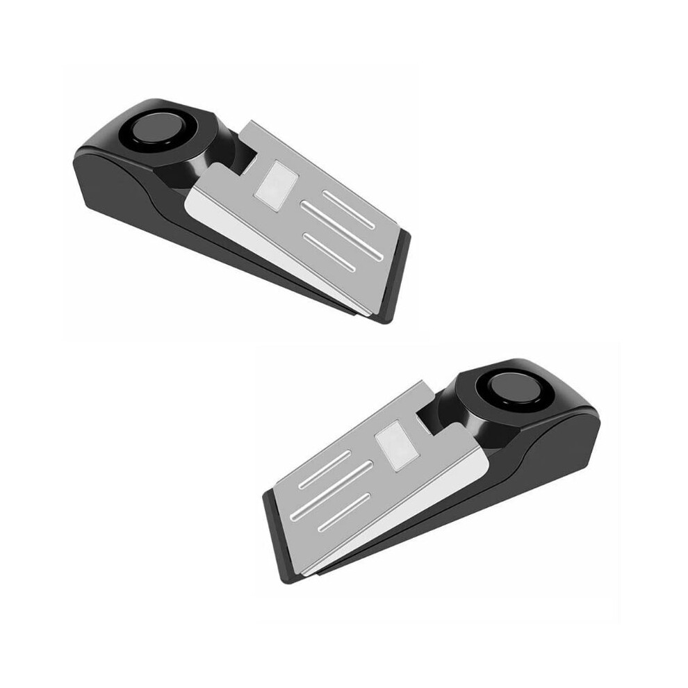 2Pcs Door Stop Alarm 120Db Security Stopper For Home Travel Apartment Hotel Room 9330225435778