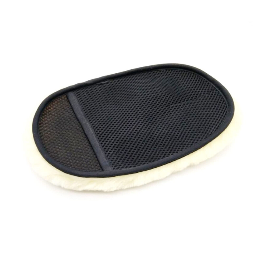 Microfiber Car Wash Mitt For Scratch Gentle Cleaning, Plush Detailing Glove With Elastic Cuff 9073542105060