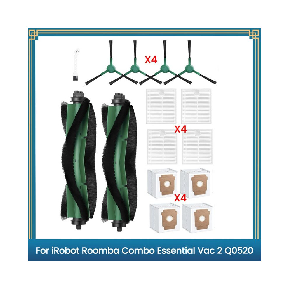 Main Side Brush Hepa Filters Dust Bags For Combo Essential Vac 2 Q052 Vacuum Cleaner Replacement Parts 6033231006774