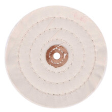 3-Piece 6-Inch Mirror Polishing Wheel Set Cotton Wheel for Bench Grinder Tools with 1/2 Inch Arbor Hole