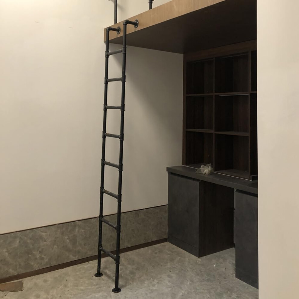 Attic Ladder 1.2M Wall Mounted Metal Loft Bed Ladder With Stable Safe Design And Quick Installation 9351714582230