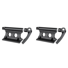 2X Bicycle Bike Front Fork Quick Release Retaining Clip Dismountable Attaching Clamp Portable Cycling Part Black