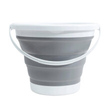 Collapsible Silicone Bucket for Car Washing and Fishing, Foldable LeakResistant Design for Camping and Travel
