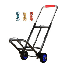 Folding Hand Truck Dolly with Adjustable Handle, Durable Metal Frame and Smooth Rolling Wheels