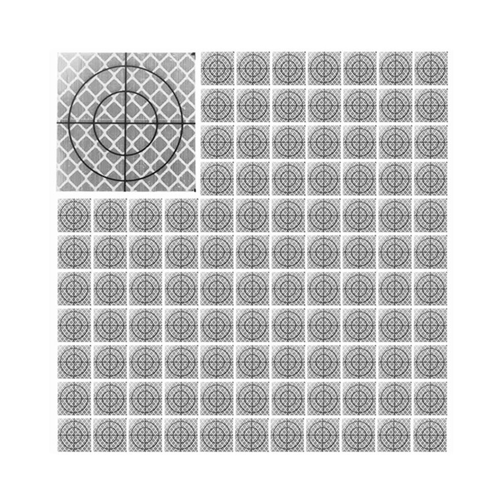 400Pcs Prism Measurement Reflector Sheet Reflective Tape Target Total Station Tunnel Survey 40X40mm 6032911940476