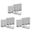 18 PCS Door Wedge Rubber, , Heavy Duty Slip-Resistant and Stackable Door Holders 1