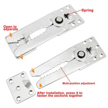 12X Sectionele Bankverbinding met Kliksluiting, Bankclips Meubelverbinder, Klikverbinderbevestiging voor Bankmeubilair