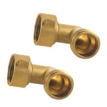 Brass Garden Hose Elbow 90 Degree Connector, Leak‑Resistant Anti‑Kink Design for RV and Faucets