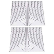 2X Regla Recta para Acolchar en Arco, Regla Recta para Coser Quilt en una Day, Paquete de 1
