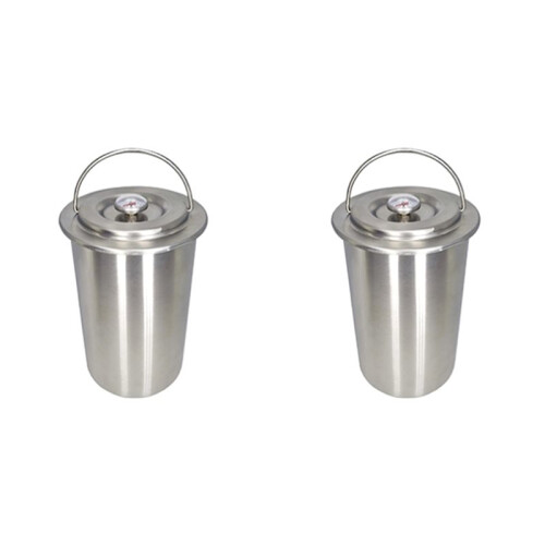2X Stainless Steel Ham Press Maker Machine with Thermometer, Meat Poultry Kitchen Cooking Tools