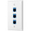 2Pack 3-Port Ethernet Wall Plate, RJ45 Wall Plate with RJ45  Inline Coupler Insert,Cat6  Jack Wall Plate 3