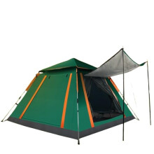 45 Person Family Camping Tent, Instant PopUp Setup Waterproof Windproof Design with Mesh Windows, Green Outdoor Tent