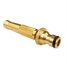 Adjustable Brass Garden Hose Nozzle with Pressure Water Spray Gun, Leak‑Resistant and Ergonomic Grip