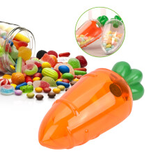 12Pcs Carrot Candy Box, 12x5 cm, TransparentOrange