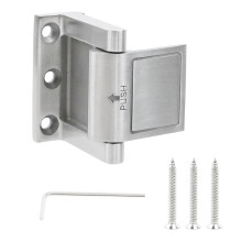 Robustes Türriegel-Set mit Sicherheitsbolzen aus Stahl-Silber