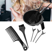 8pcs Hair Dye Tools Set Highlights Comb Clips Mixing Bowls for Hair Colouring