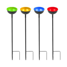 Bee Water Feeder with Rustproof Metal Stakes, Pollinator Safe Decorative Flower Watering Cup for Garden
