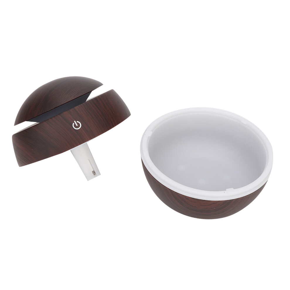 Dark/Grain Round Ball Usb Diffuser 130Ml Wooden