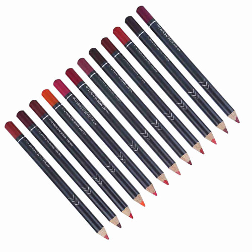 12-Color Matte Waterproof Lip Liner Pencil Set 1