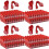 Peg Hook Lock Stop Lock 400 Pieces Plastic Red Stop Lock Anti-Theft Lock Retail Pin Hook Safety Display Hook Lock 1