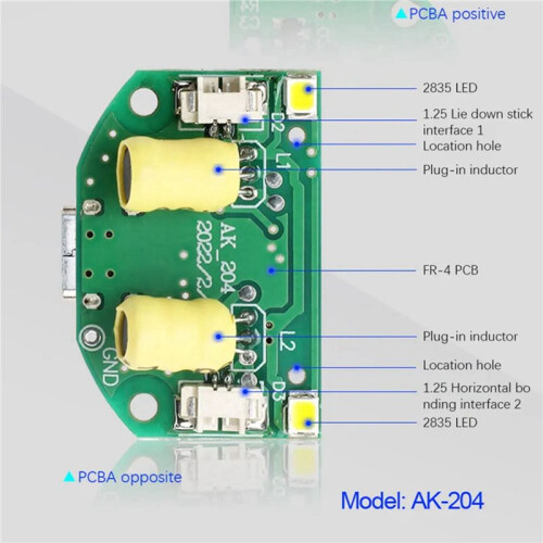 4X Dual Spray Atomization Module USB Humidifier Driving Circuit Board Atomization Experimental Equipment Ultrasonic 2
