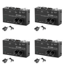 4X MA400 Preamplificatore per Cuffie Preamplificatore per Microfono Audio Uscite per Cuffie da 6,35 mm e 3,5 mm Mixer Spina USA