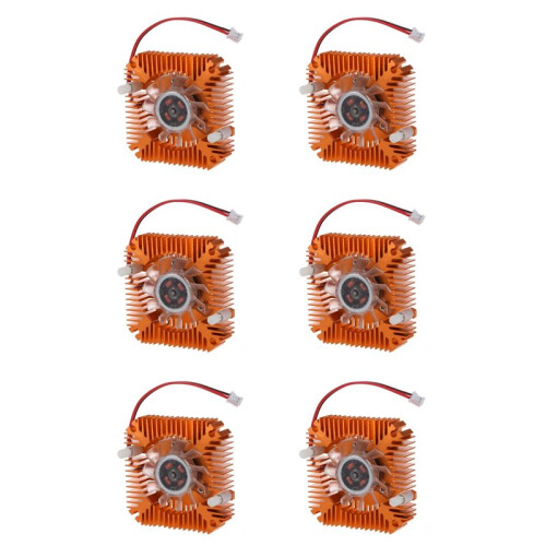 6X PC Computer Laptop CPU VGA Videokaart 55Mm Koeler Koelventilator Heatsink