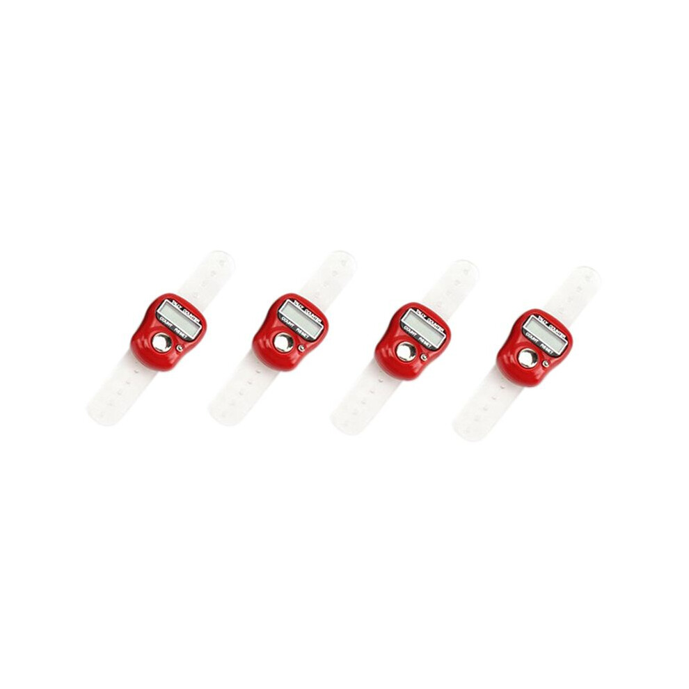 4X Lcd Electronic Finger Hand Ring Knitting Row Tally Counter Pedometer Digital Hand Tally Counter Random Color 6032183282243