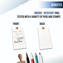 625 Pcs Hang Tags with Reinforced Eyelet and Wire, Pre-Attached Wire Cardboard for Labeling Price 4 3/4 X 2 3/8 Inch
