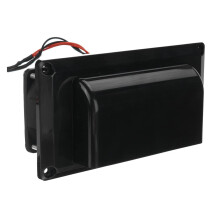 12V RV Exhaust Fan for Caravan Motorhome Trailer, Low Noise Ventilation with Durable Mesh, Black DC 25W