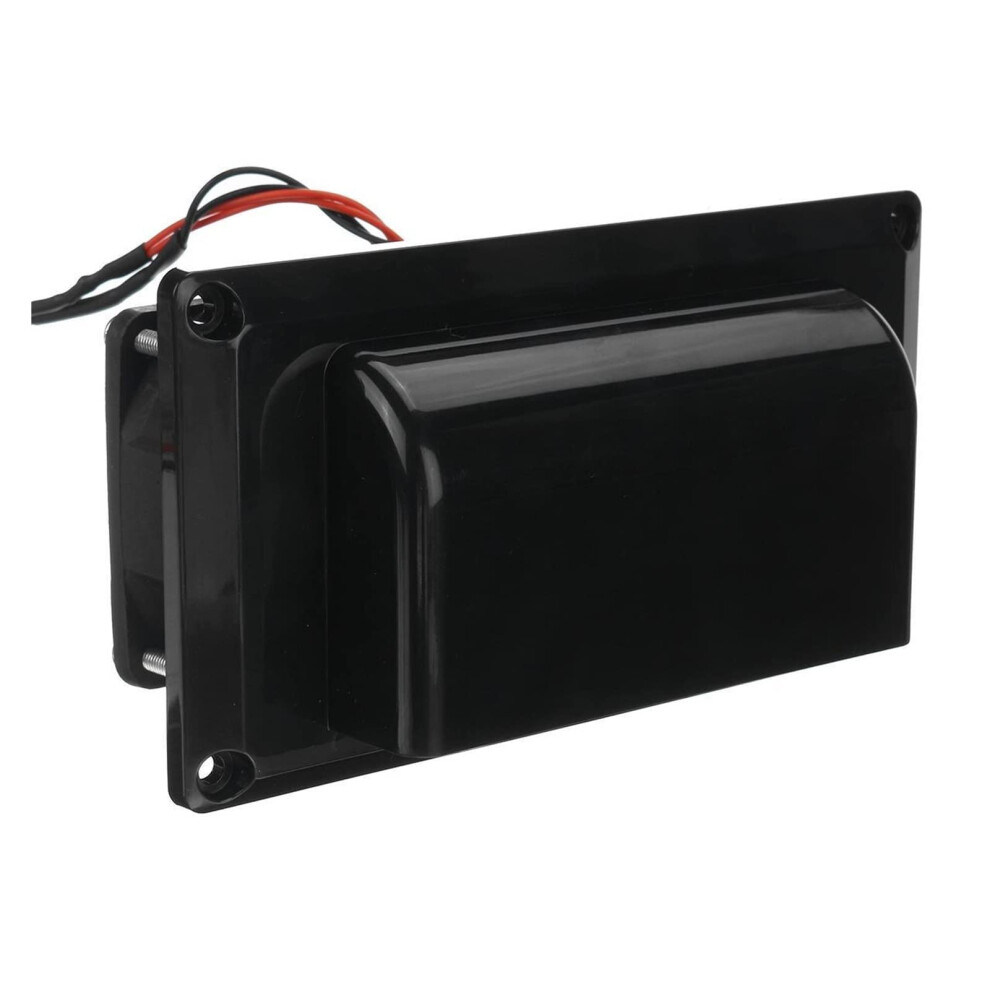 12V Rv Exhaust Fan For Caravan Motorhome Trailer, Low Noise Ventilation With Durable Mesh, Dc 25W Black 9771547957362