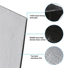 20pcs Insulation Mat Car Sound Insulation Mat Self-Adhesive Insulation Mat Sound Insulation Mat Car Waterproof Fireproof