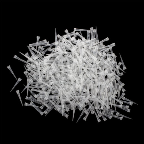 Laboratory Clear White 10UL Lab Liquid Pipette Pipettor Tips 4000 Pcs
