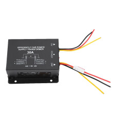 DC24V-12V Car Inverter 30A Black, 100g Size