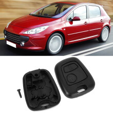 Peugeot 206 2 Button Car Key Fob Case Cover Replacement Durable Plastic