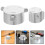 3Pcs Plastic Shower Faucet Handles with 3-Way Flow Control Silver 5