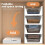 4 Pack Wardrobe Storage Organiser Stackable Plastic Storage Basket Cupboard Organiser Folding Storage Boxes for Bedroom 5