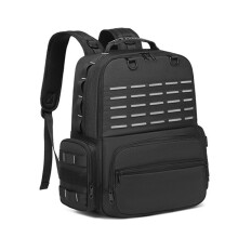 Tool Bag Backpack for Men with 3 Tool Pouches, Tool Storage Organizer Bag with Padded Shoulder & Waist Support