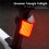 WEST BIKING Bicycle Tail Light High Visibility Triangle Wide Angle  Brake Sensing Rear Light 5