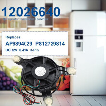 Refrigerator Evaporator Fan Motor Replacement for , Centrifugal Turbine Cooling Silent Motor Fan
